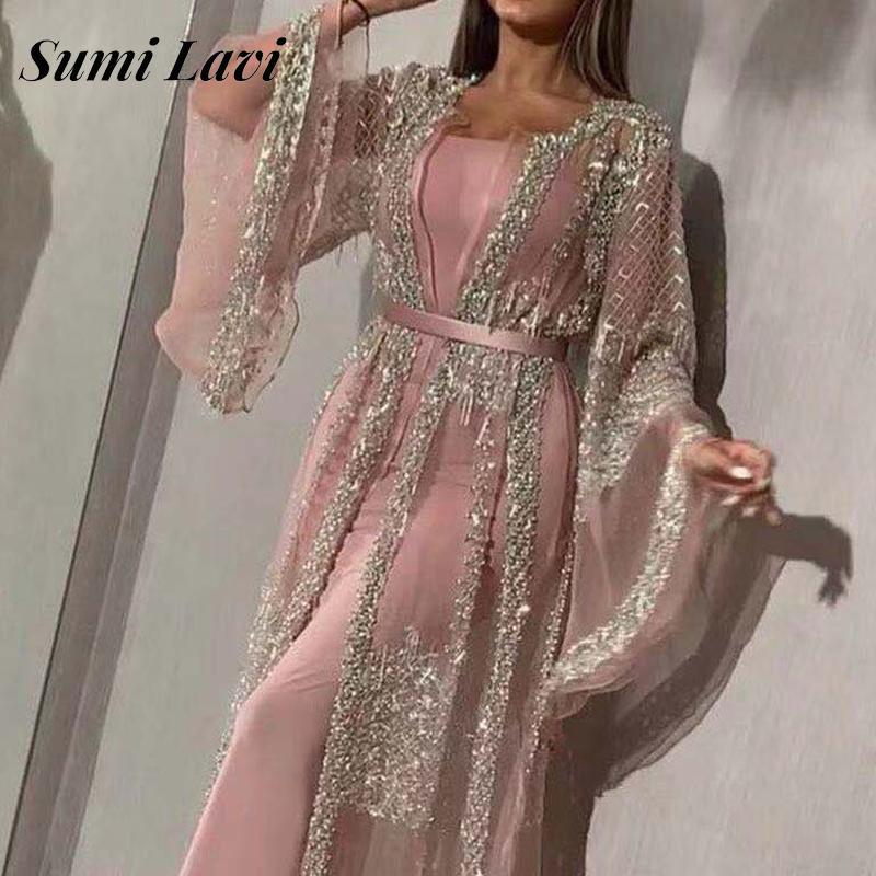 French Vintage Floral Midi Dress - Robe longue évasée à paillettes pour