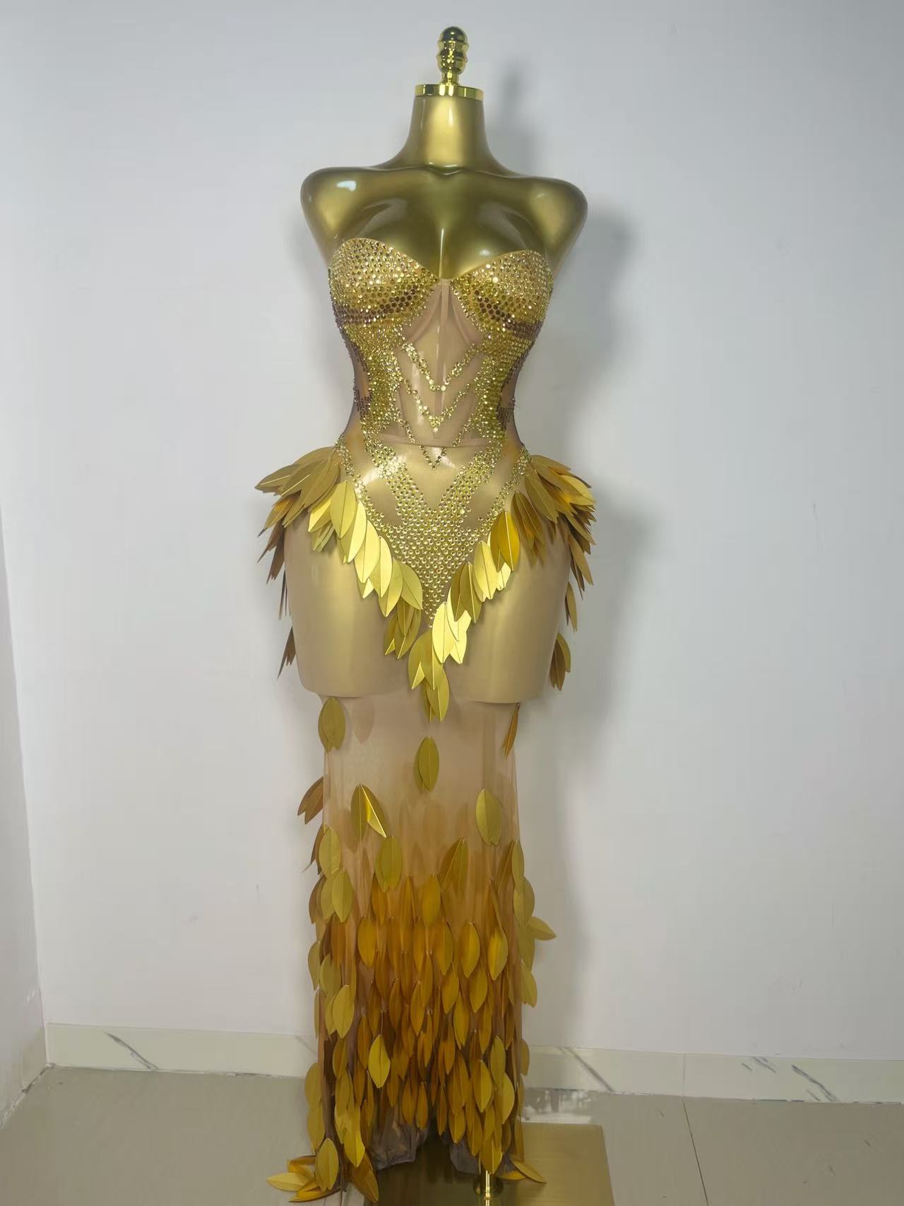 Sparkly Rhinestone Club Party Dress - Robe de soirée scintillante en strass