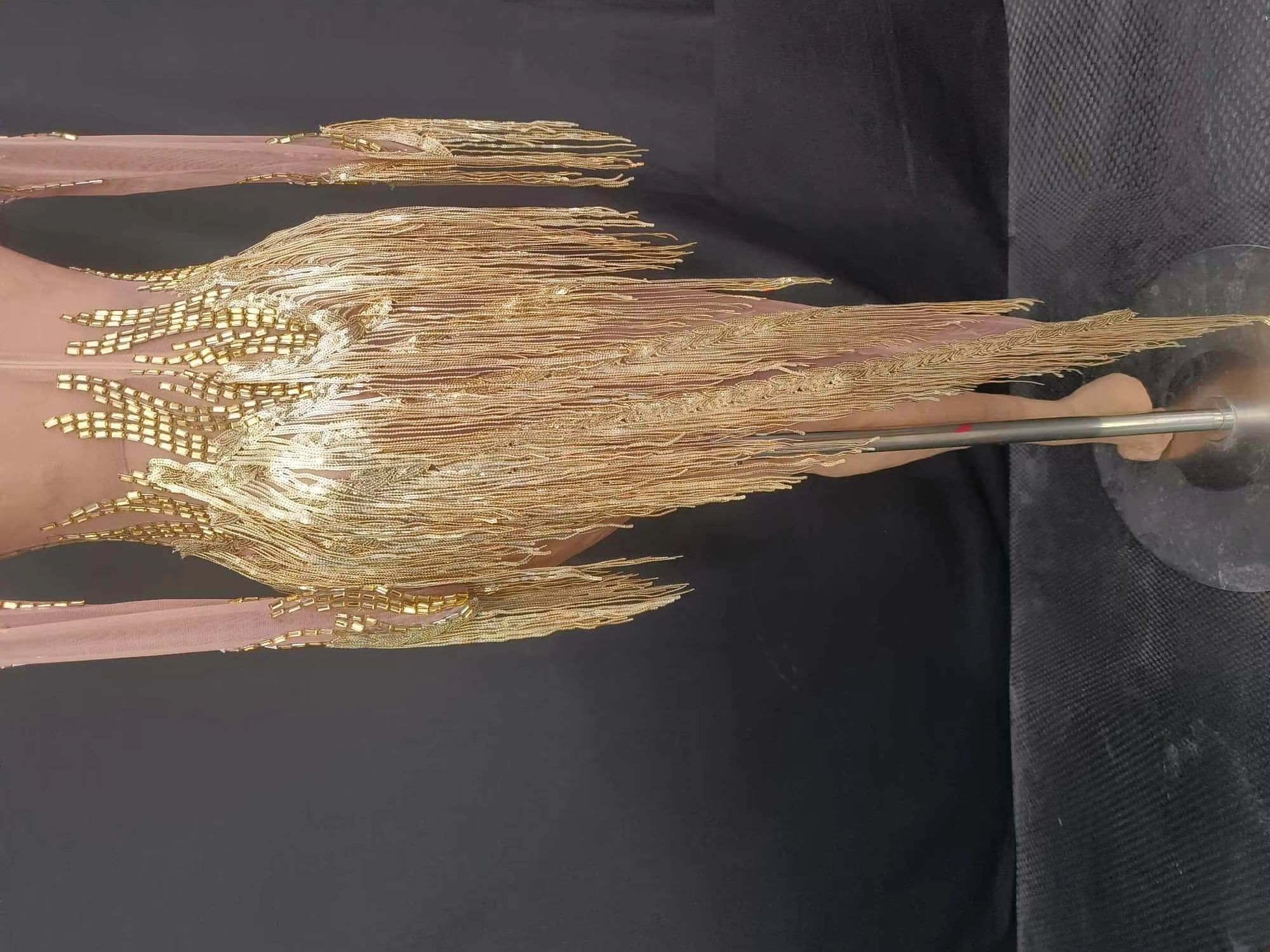 Sparkly Rhinestone Club Party Dress - Robes courtes à franges en strass