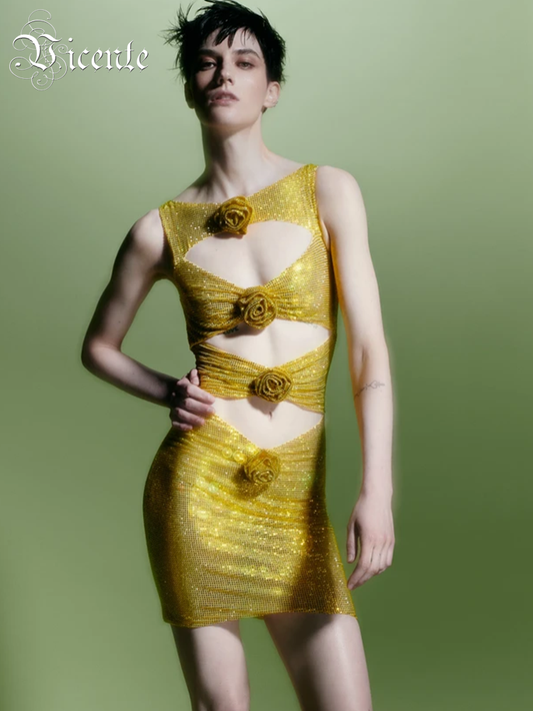 VC-Robe de soirée de luxe pour - Sparkly Rhinestone Club Party Dress avis et prix