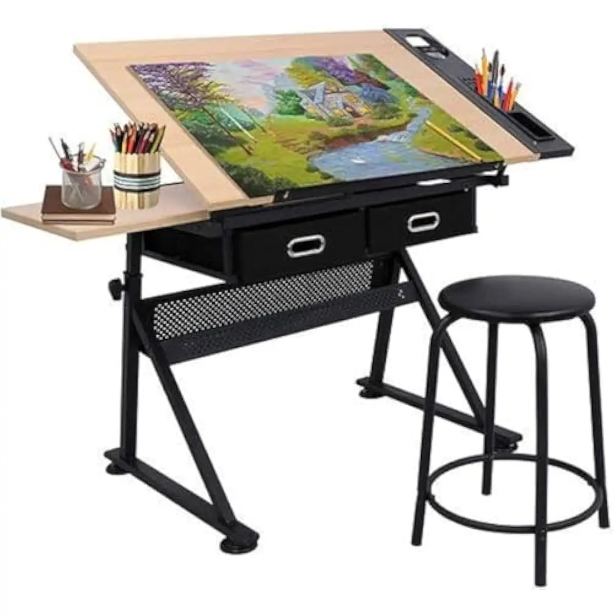 Bureau de dessin réglable avec - Tops avis et prix
