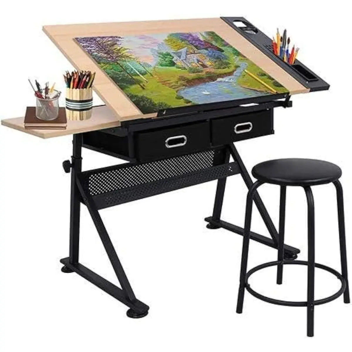 Bureau de dessin réglable avec - Tops avis et prix
