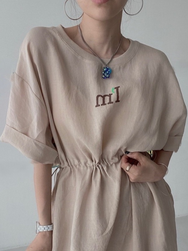 Robe T-shirt chic décontractée - Korean Style A Line Shirt Dress avis et prix
