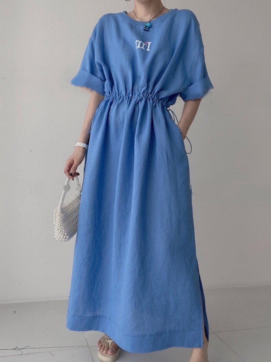 Robe T-shirt chic décontractée - Korean Style A Line Shirt Dress avis et prix