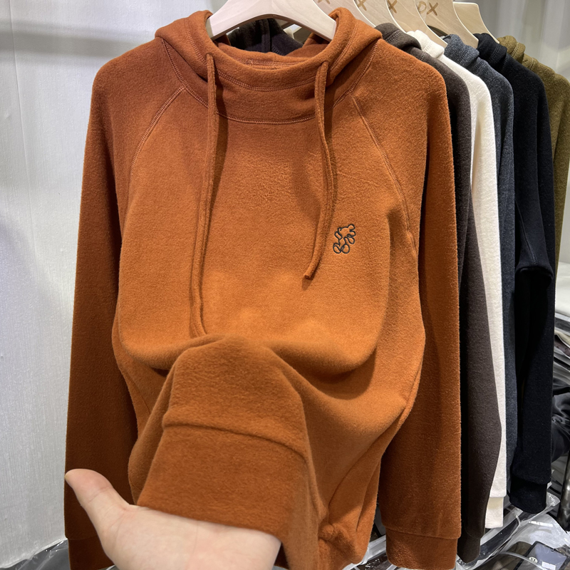 Sweat-shirt à capuche doublé p - Korean Style A Line Shirt Dress avis et prix