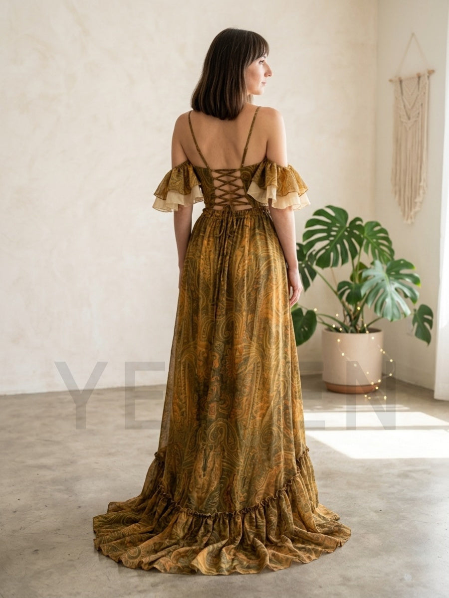 Ensemble 2 pièces imprimé bohè - Boho Summer Beach Maxi Dress avis et prix