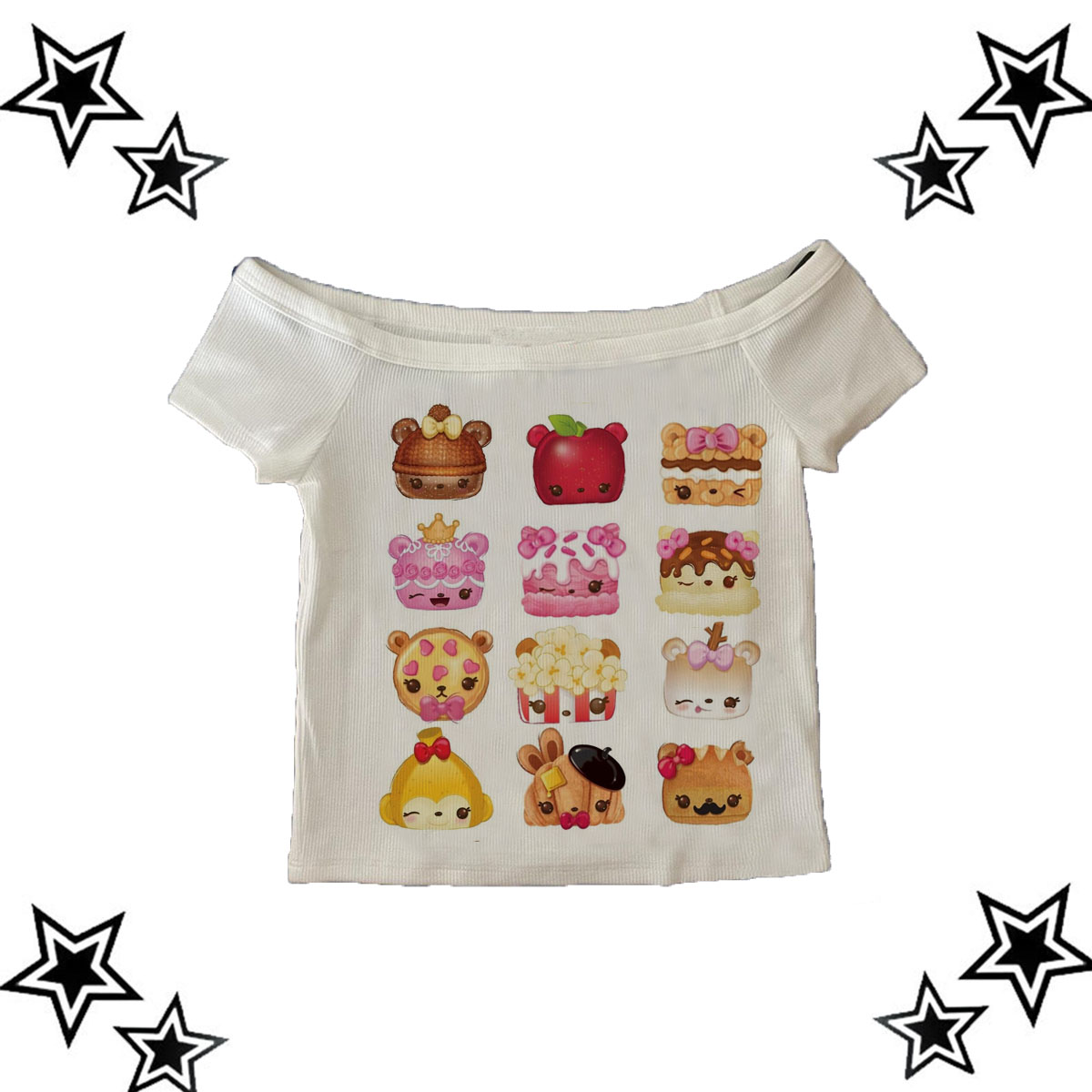 Esthétique Y2k Vêtements Vinta - Y2K Graphic Baby Tee Crop avis et prix