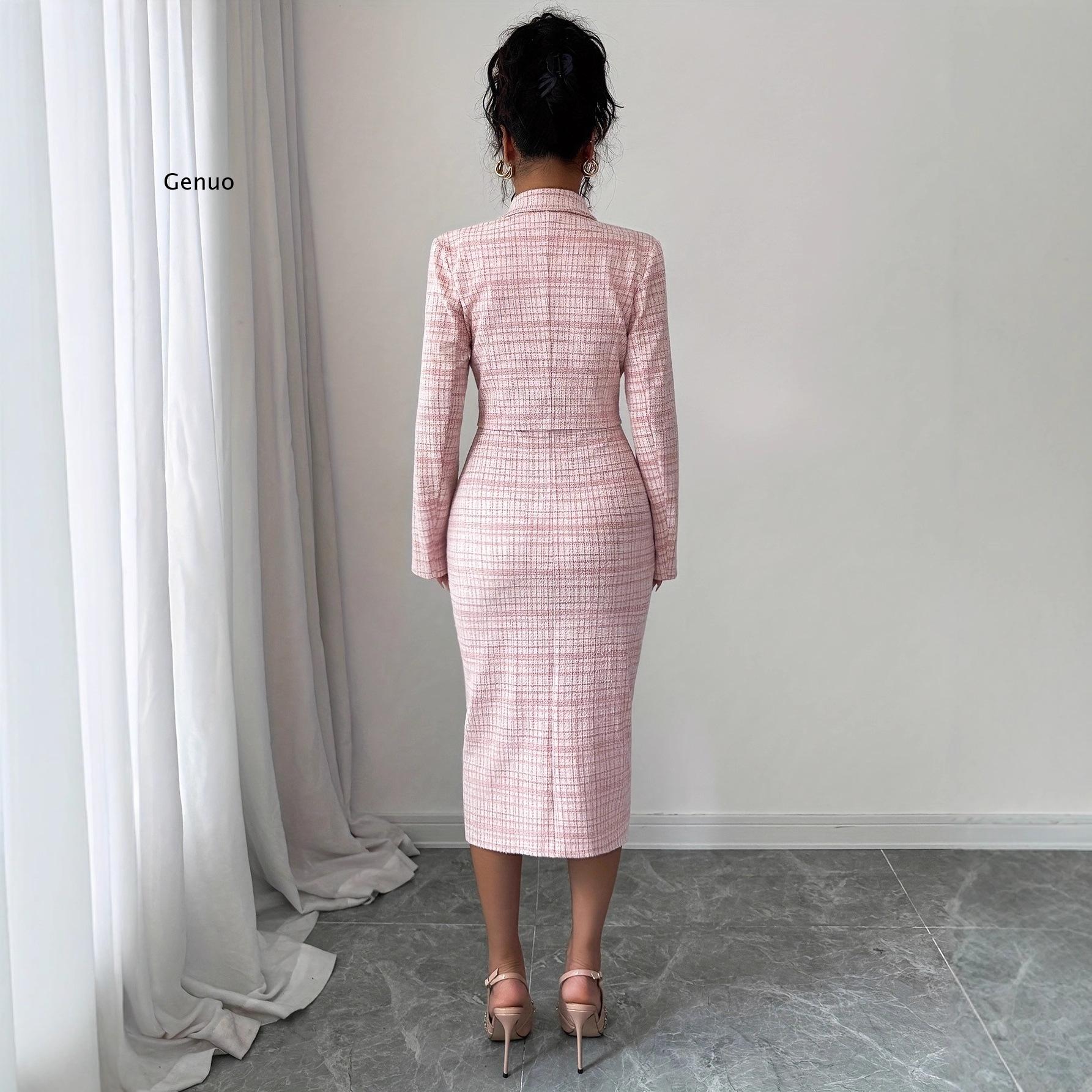 Nouvel ensemble deux pièces él - Tweed Two Piece Blazer Dress avis et prix