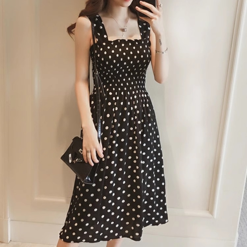Robe d'été en fibre de point p - French Vintage Floral Midi Dress avis et prix