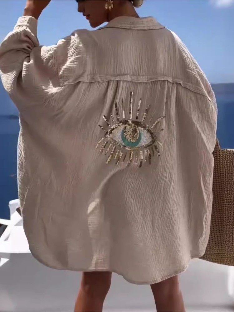 Robe chemise décontractée d'ét - Casual Loose Linen Shirt Dress avis et prix