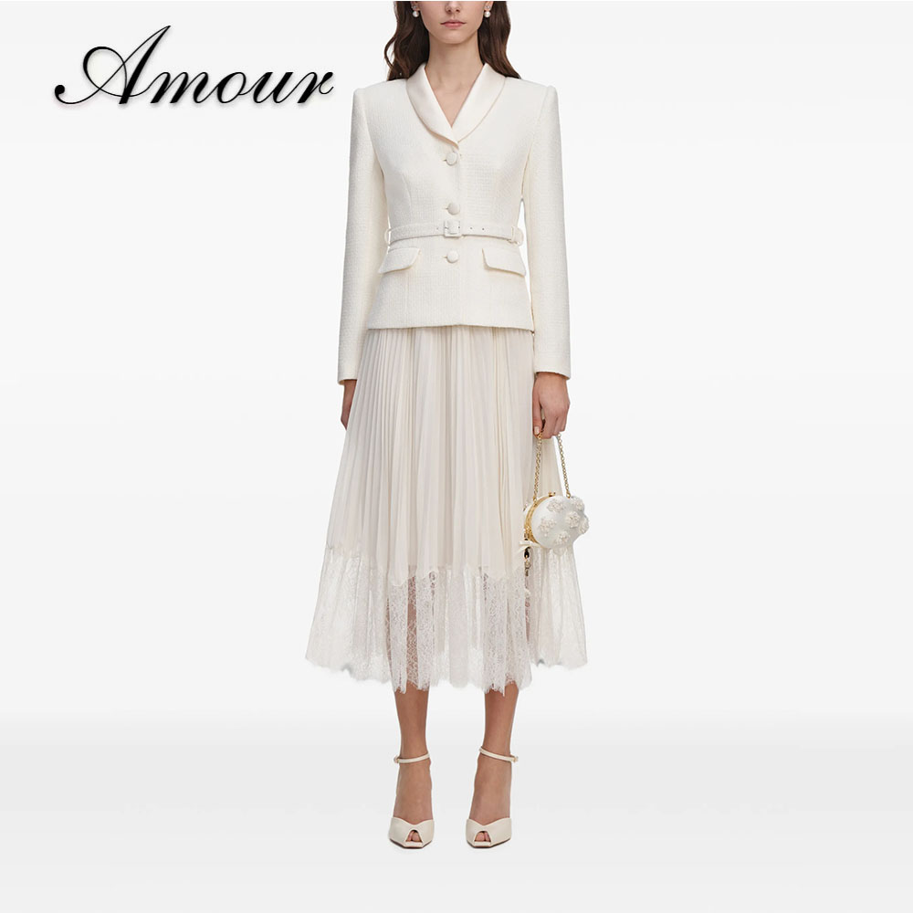 Ensemble de costume formel deu - Tweed Two Piece Blazer Dress avis et prix