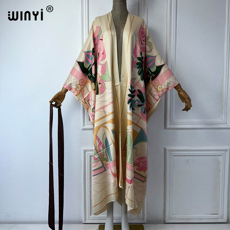 WINYI Robe de plage kimono imp - Boho Summer Beach Maxi Dress avis et prix