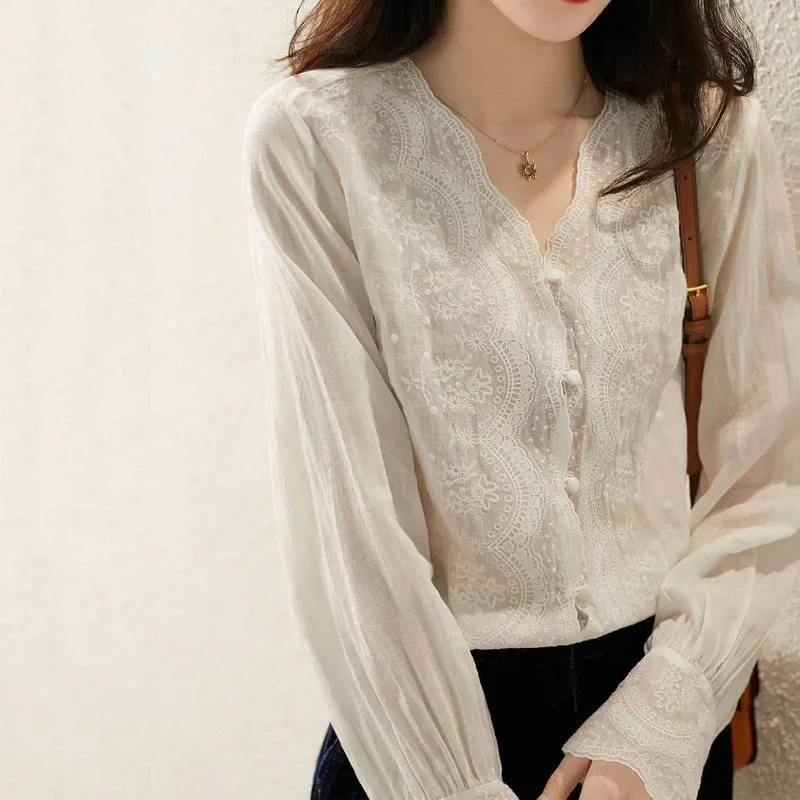 GELITAYIN col en v à manches l - Casual Loose Linen Shirt Dress avis et prix