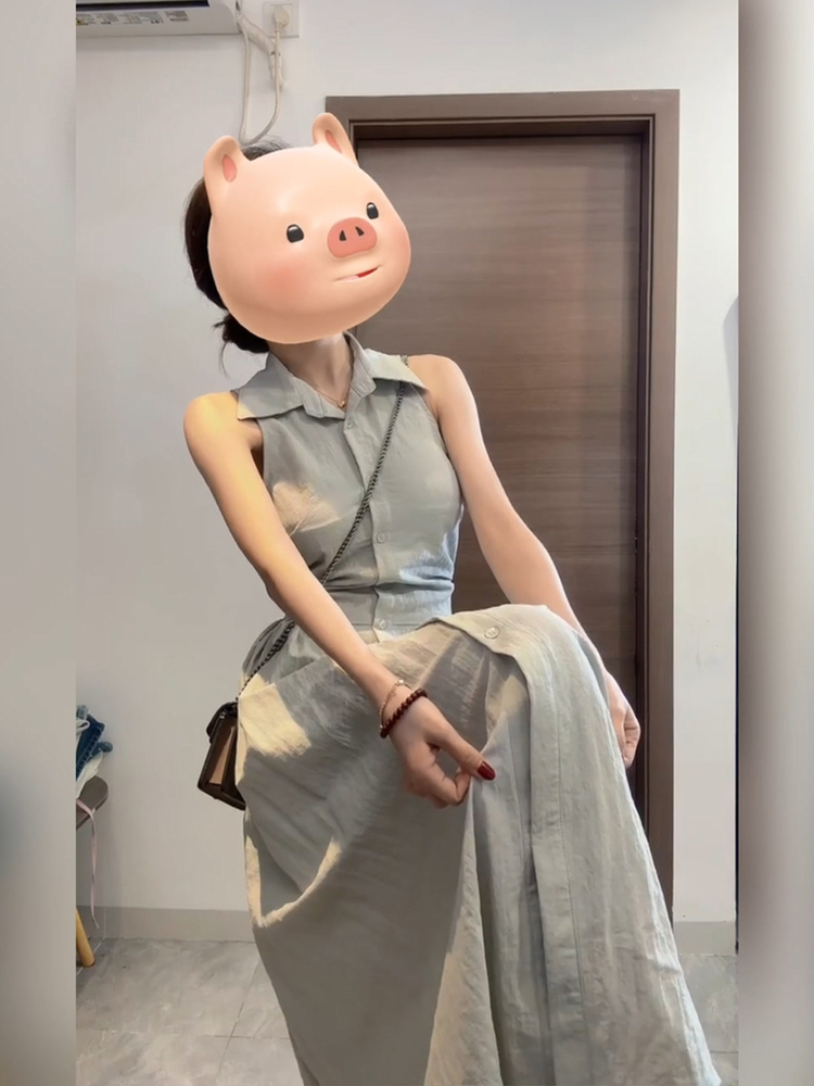 Robe chemise chic décontractée - Korean Style A Line Shirt Dress avis et prix