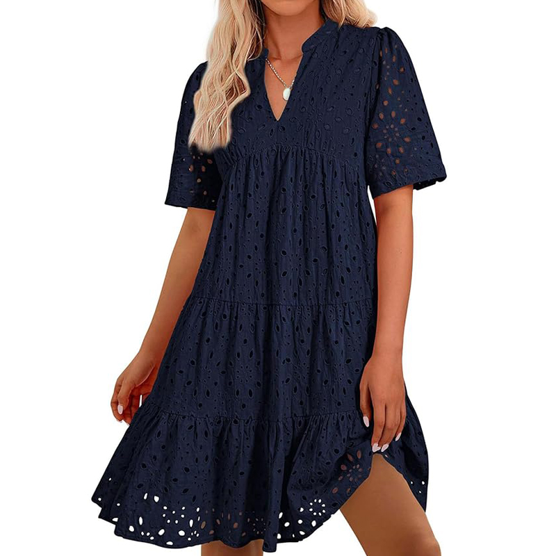 Robe d'été bohème pour femmes, - French Vintage Floral Midi Dress avis et prix