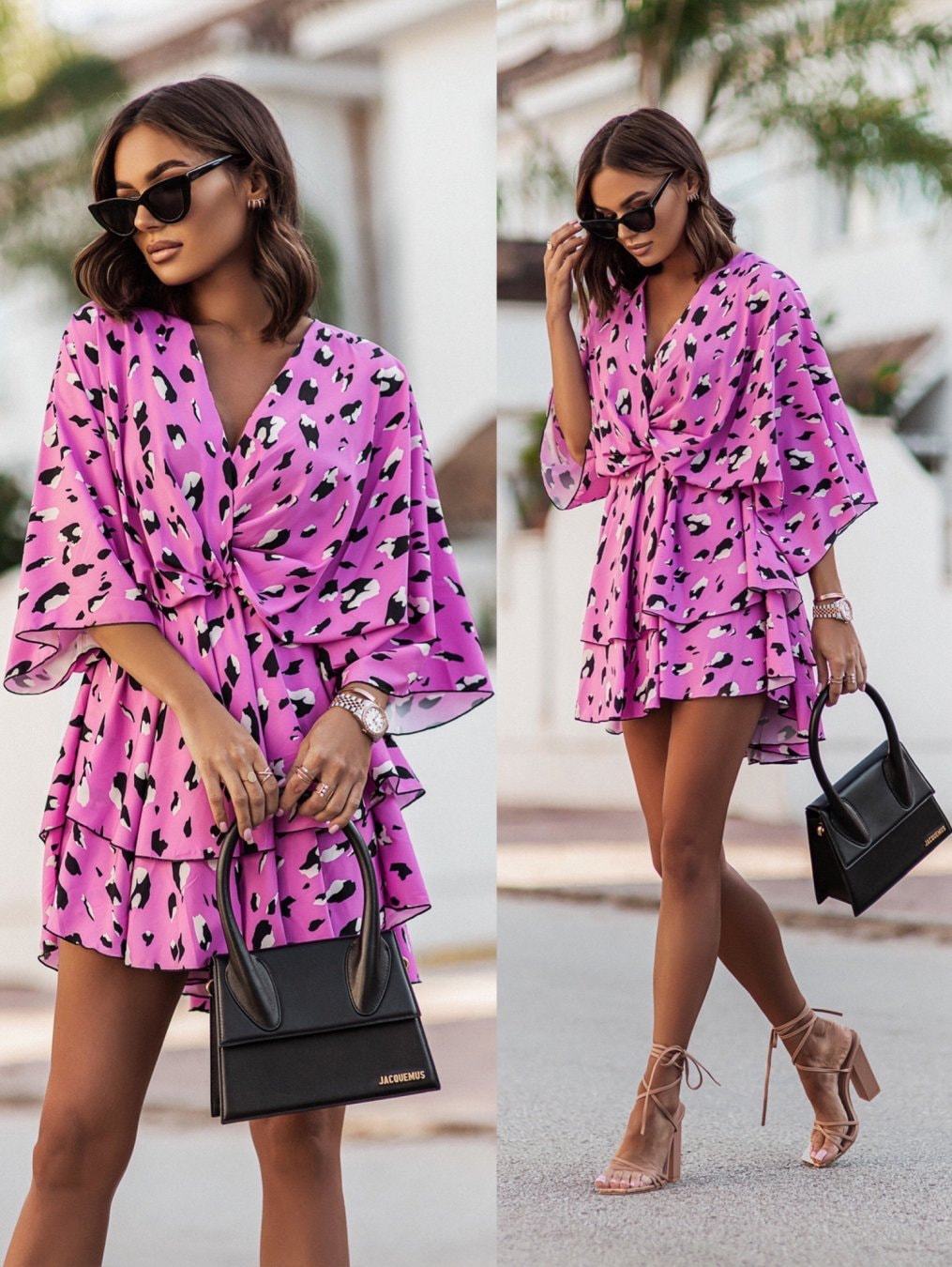Mini jupe taille haute à volan - French Vintage Floral Midi Dress avis et prix