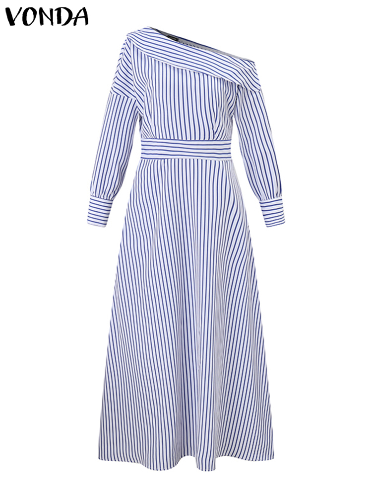 VONDA – robe élégante pour fem - Off Shoulder Puff Sleeve Sundress avis et prix