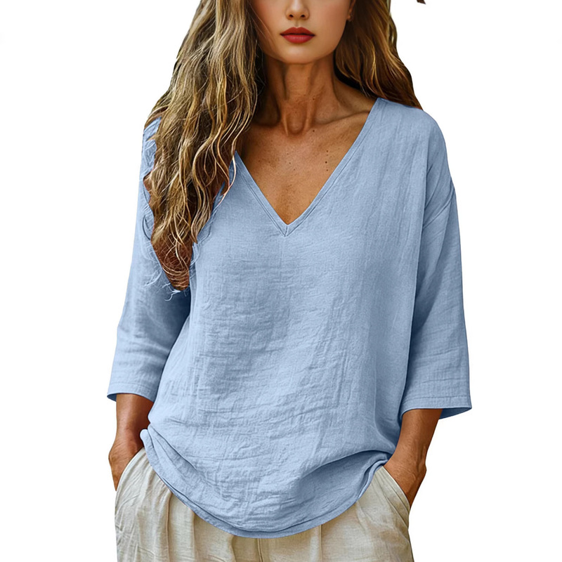 T-shirts pour femmes à col en  - Blouses avis et prix