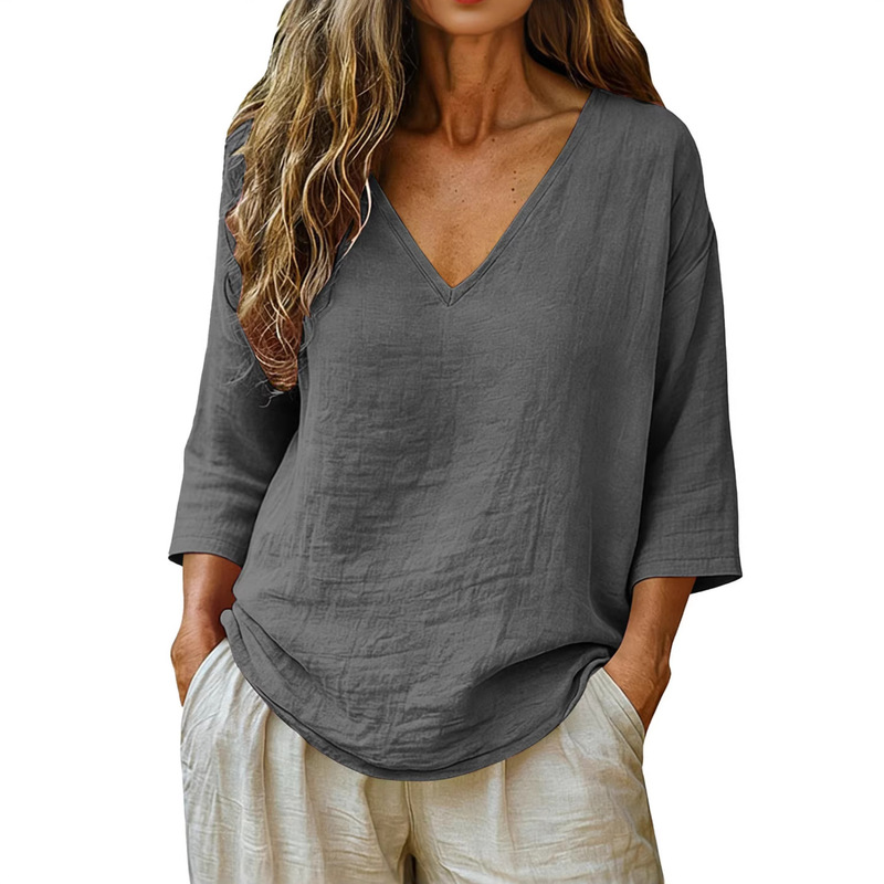 T-shirts pour femmes à col en  - Blouses avis et prix